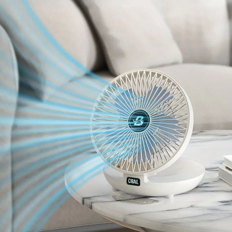 Ventilador USB plegable de pared, refrigeración personal ultrasilenciosa