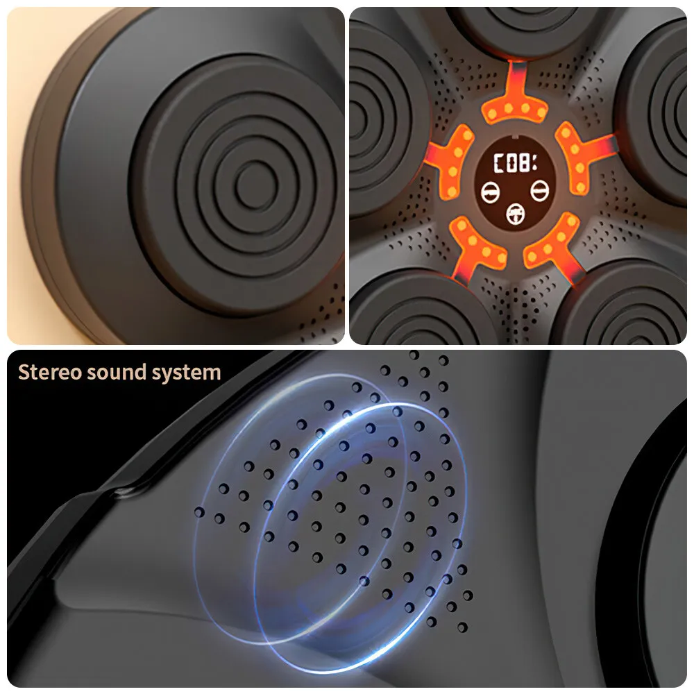 NovaStrike Smart Wall Boxing Machine, Bluetooth Music & Reaction Lights