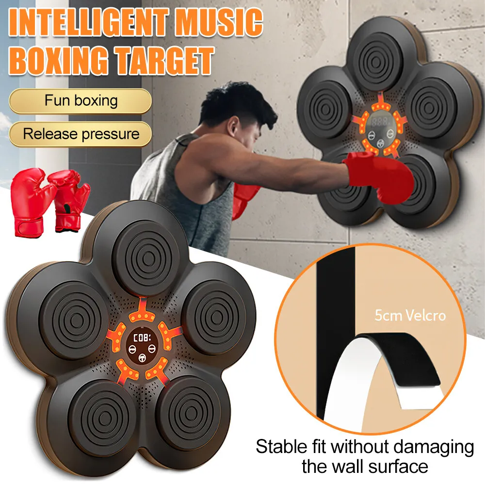 NovaStrike Smart Wall Boxing Machine, Bluetooth Music & Reaction Lights