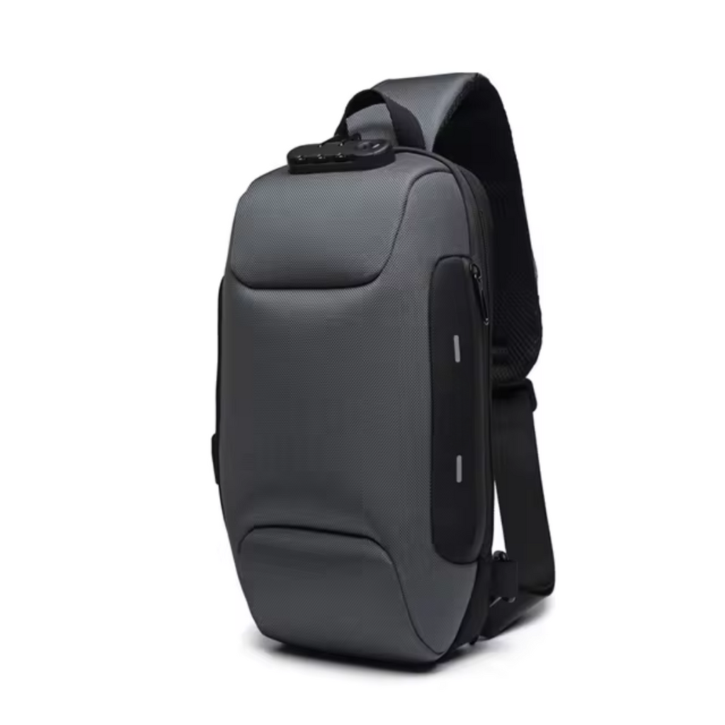 Crossbody Travel Bag With Anti-Theft Lock And USB Charging Port