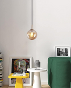 Lampa wisząca VeraLux Vintage-Glow, przyciemniane szkło, sześć wariantów kolorystycznych