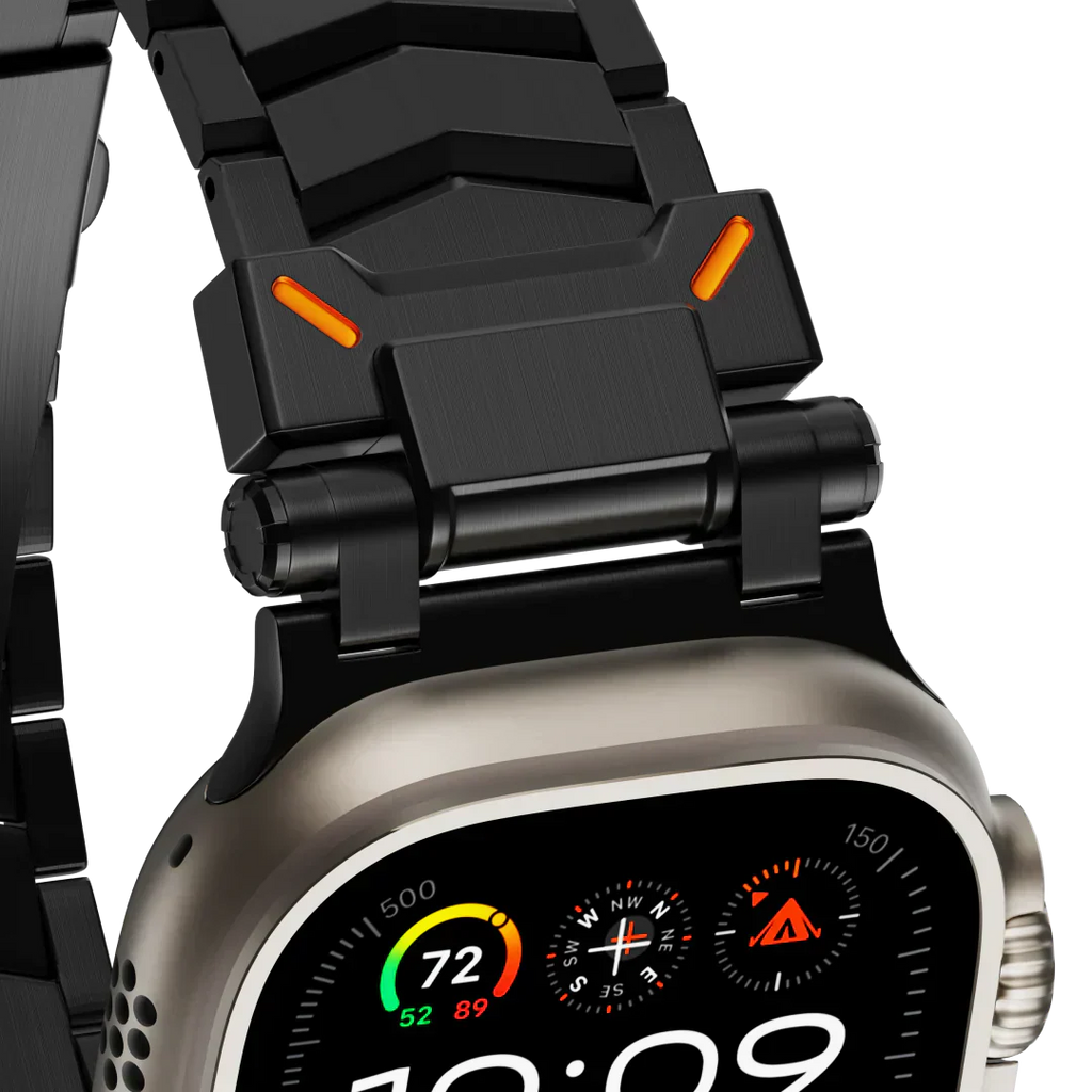 Elestra V01 titaniumrem til Apple Watch, V-formet design