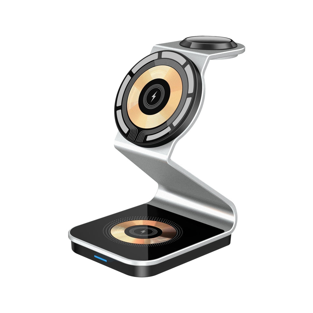 MagnaVolt Magnetic 3-in-1 Charging Stand for iPhone, Apple Watch & AirPods