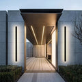Elegante aplique de parede preto, luz LED Nyx para paredes exteriores