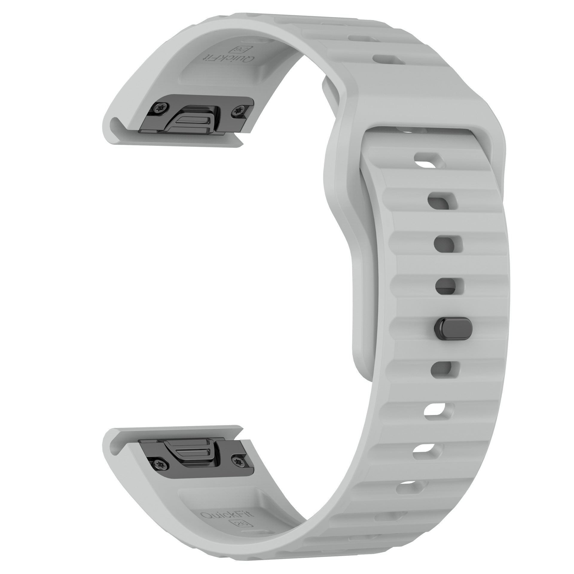 Ventro Silikon-Sportarmband für Garmin Fenix 8, 7X, 6X, belüftetes Design