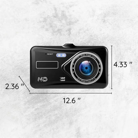 Kojelautakamera kahdella etu- ja takakameralla, 1080P ja 4 tuuman LCD-näyttö