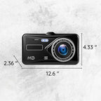 Kojelautakamera kahdella etu- ja takakameralla, 1080P ja 4 tuuman LCD-näyttö