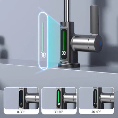 Ausziehbare Küchenarmatur, Aqualine FluxPull mit 60-cm-Schlauch und 360°-Schwenkfunktion