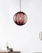 Lampa wisząca VeraLux Vintage-Glow, przyciemniane szkło, sześć wariantów kolorystycznych