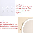 Dimmable LED Vanity Mirror, 360° Rotation, Touch Control, 15.8 In