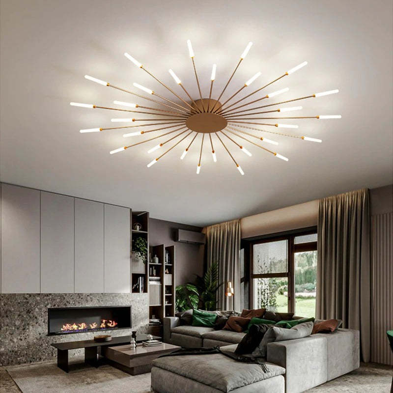 Asterra Albina Metal & Acrylic Flush Ceiling Light, 12W to 42W LED