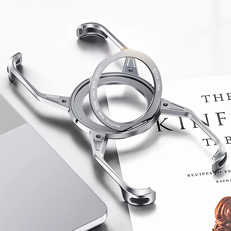 Avelon Magnetic Bumper Case for iPhone, 360° Ring Stand, Air-Cushion Corners