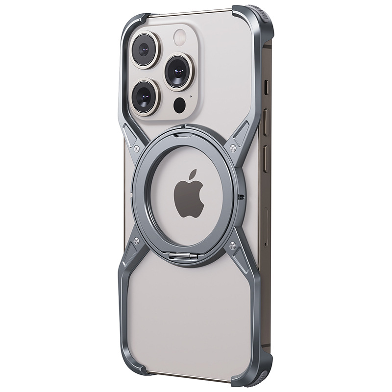 Avelon Magnetic Bumper Case for iPhone, 360° Ring Stand, Air-Cushion Corners