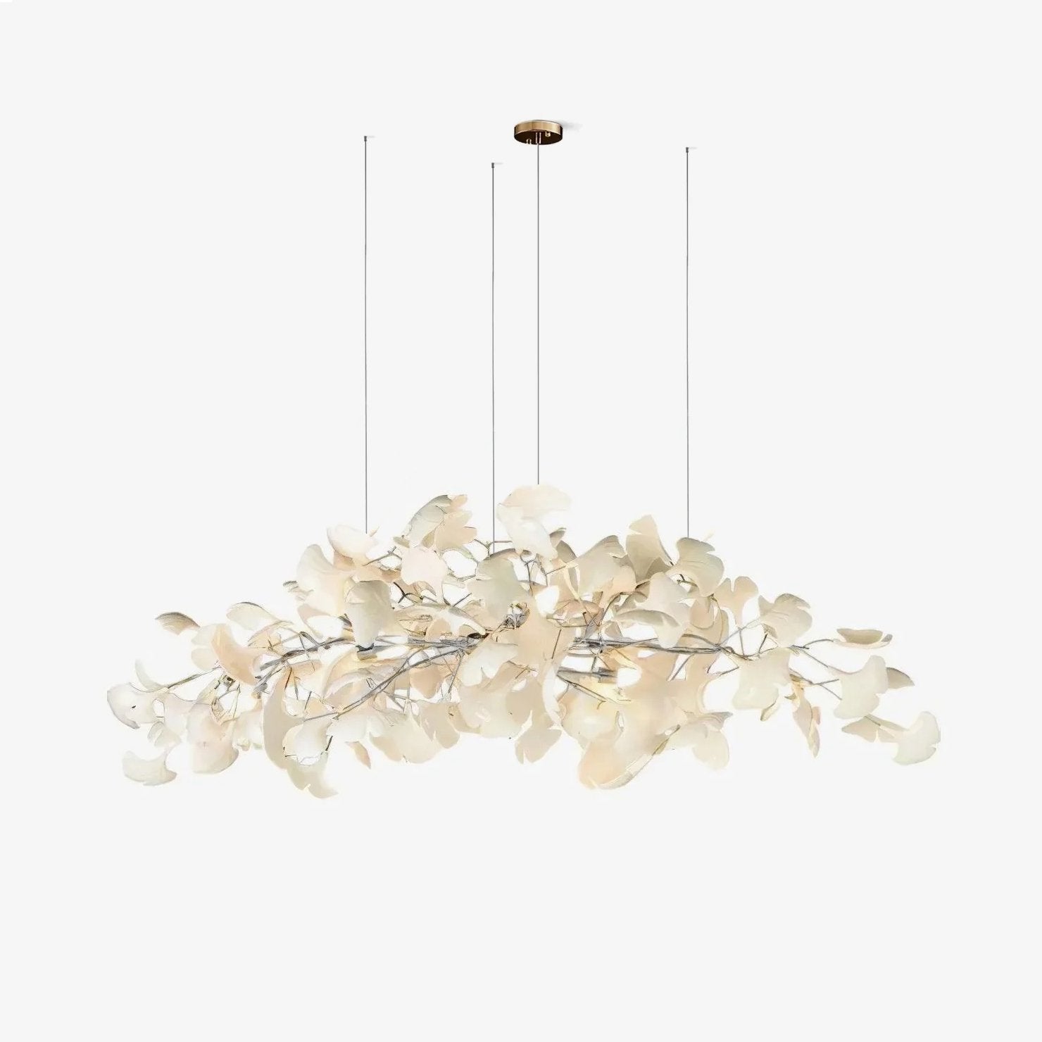 Arux Gingko Chandelier Art Deco Bent Downwards | Fioriscas