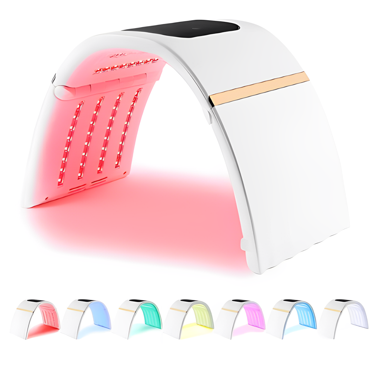 LunaGlow Seven-Color LED Photon Facial Device For Skin Renewal