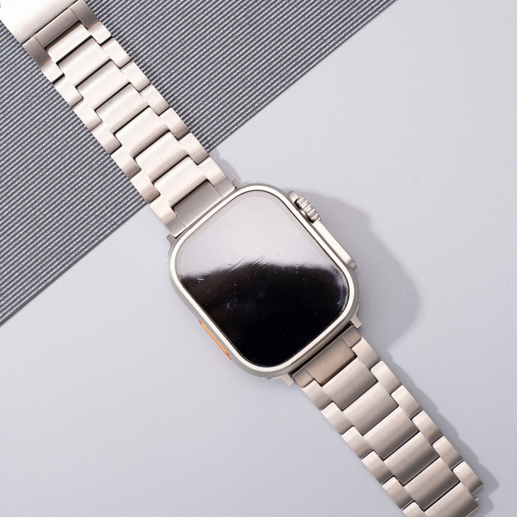 Bracelete de relógio Gravitiq de titânio de grau 2 para Apple Watch, fecho magnético