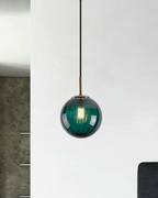 Lampa wisząca VeraLux Vintage-Glow, przyciemniane szkło, sześć wariantów kolorystycznych