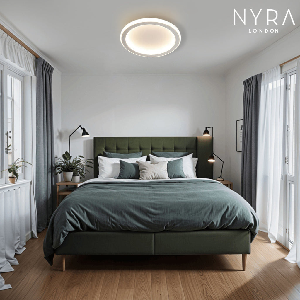 Fernbedienbare Decken- oder Wandleuchte, Virelli 3-Farben-LED-Leuchte