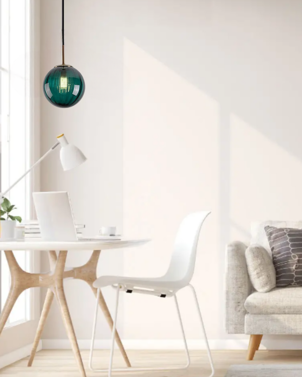 Lampa wisząca VeraLux Vintage-Glow, przyciemniane szkło, sześć wariantów kolorystycznych