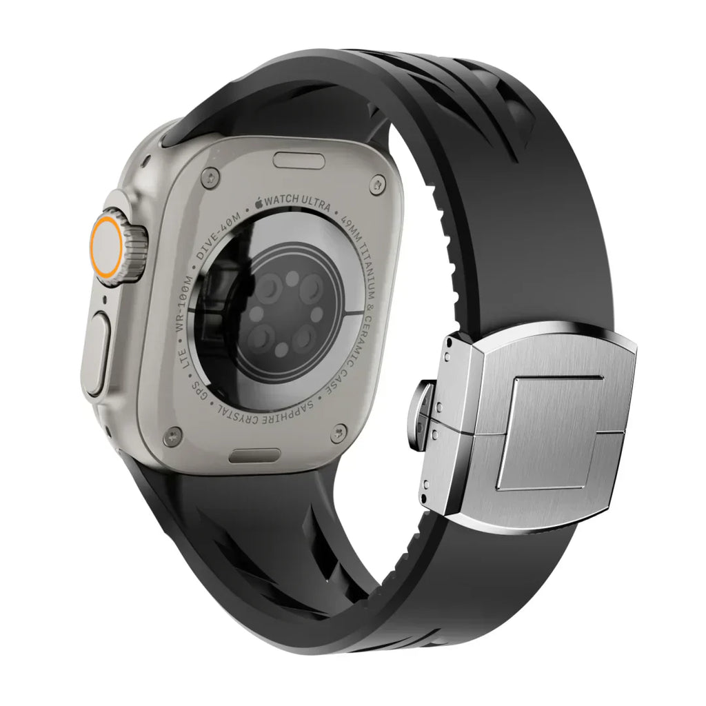 Apple Watch-rem, Liora FKM gummirem med sommerfuglelås