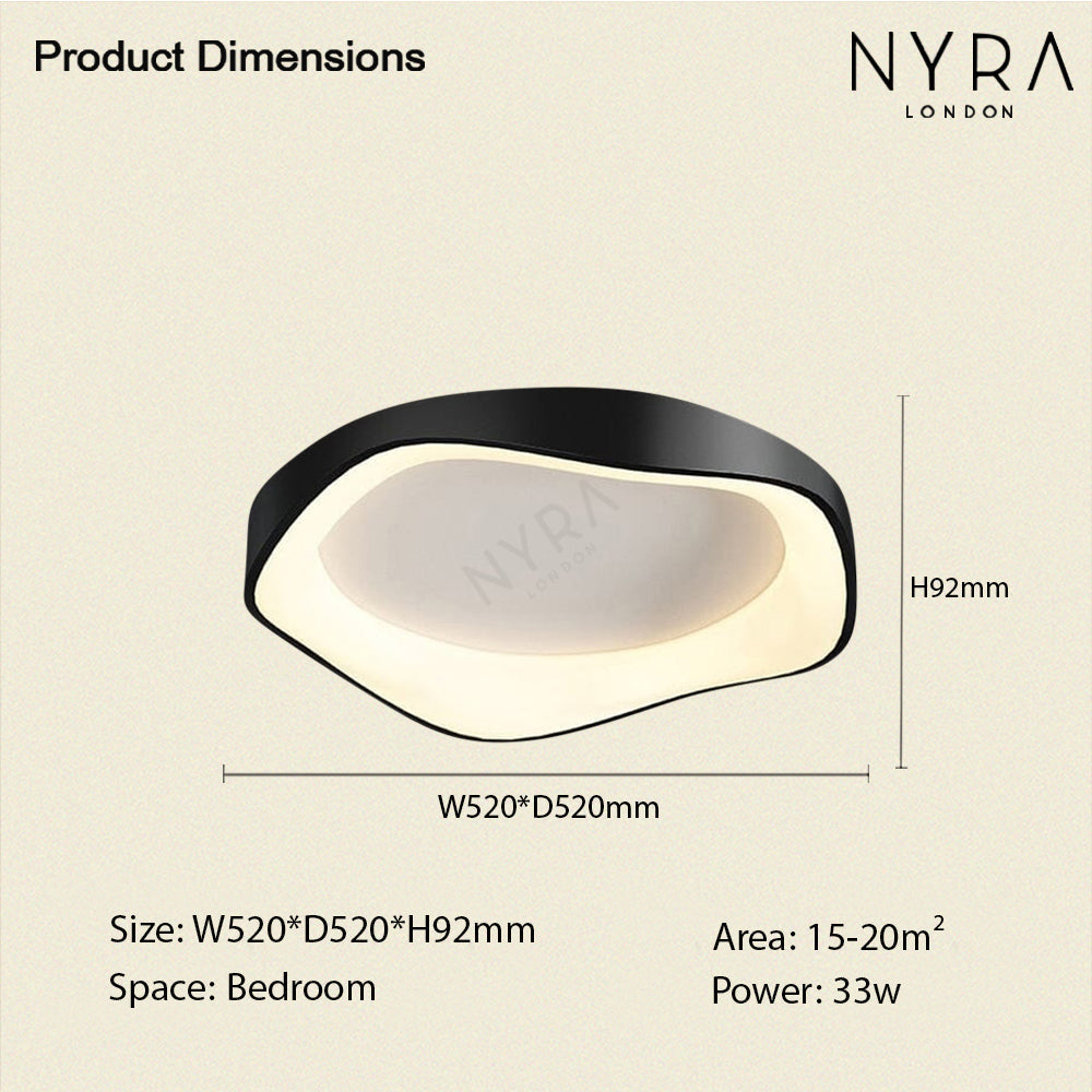 Fernbedienbare Decken- oder Wandleuchte, Virelli 3-Farben-LED-Leuchte