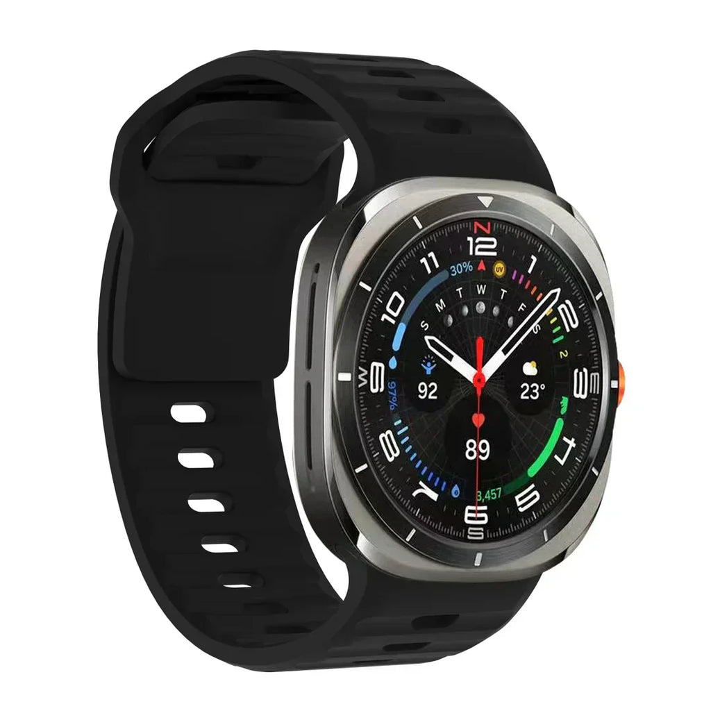 רצועת סיליקון ל-Galaxy Watch Ultra, רצועת Kirrea דקה עם אבזם מסמרים