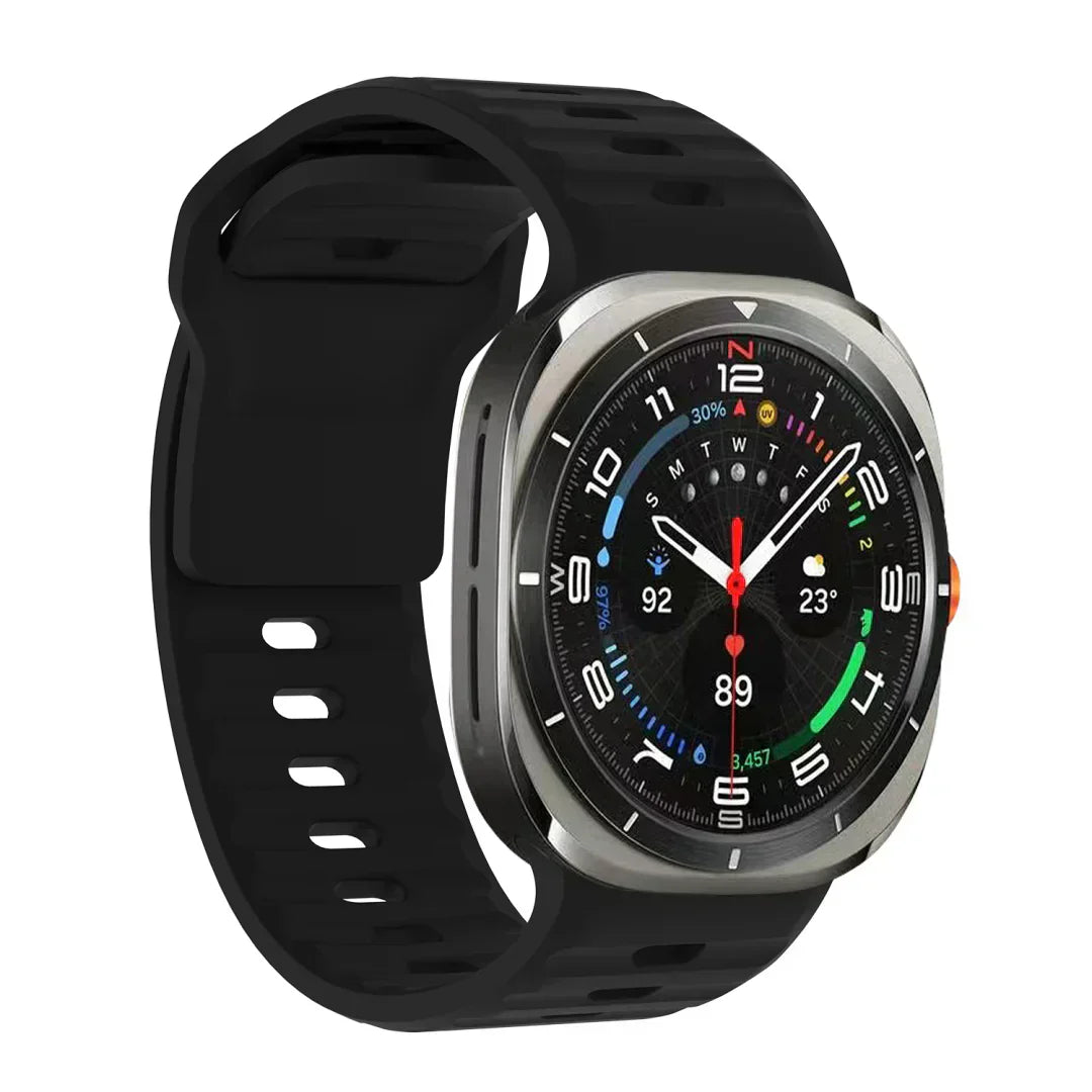 רצועת סיליקון ל-Galaxy Watch Ultra, רצועת Kirrea דקה עם אבזם מסמרים