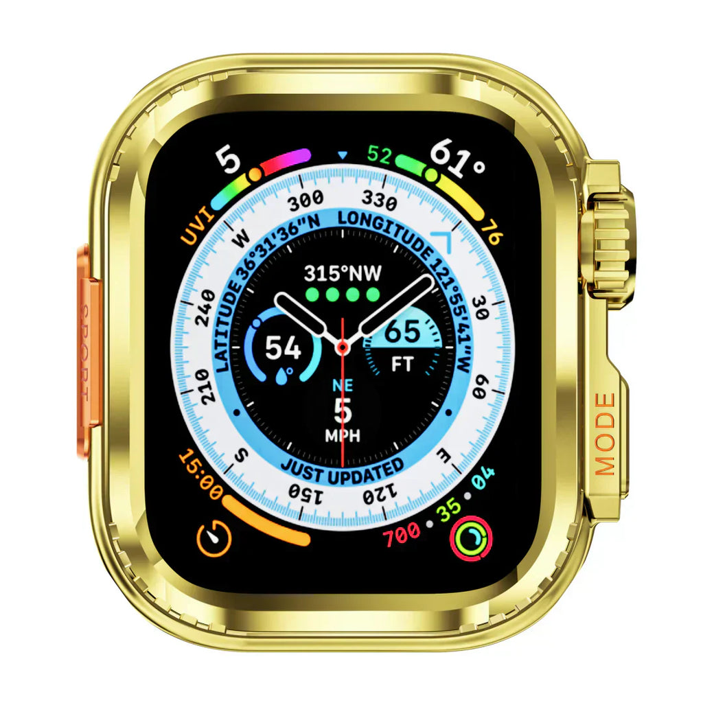 Apple Watch Case in Aluminum, AeroGuard Rugged Protective Shell