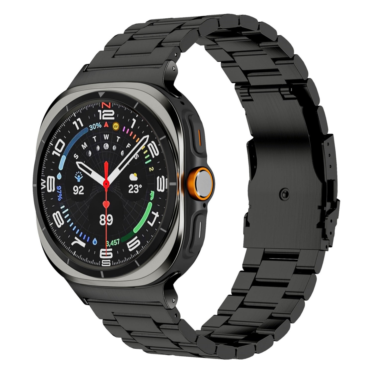 Aurex Titan-Uhrenarmband für Samsung Galaxy Watch Ultra, Faltschließe