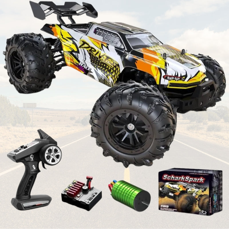 RC terénní truck StormRift 4WD v měřítku 1:16 s LED osvětlením a dálkovým ovládáním pro jízdu v noci