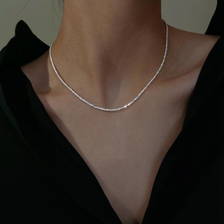 Sterling Silver Necklace Set With Starlight Pendants, Layered Duo, Lyssara