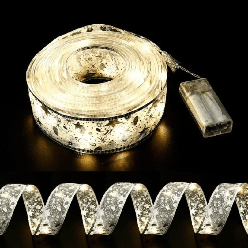 Dobbeltlags LED-lysslynge for juletre - Fioriscas