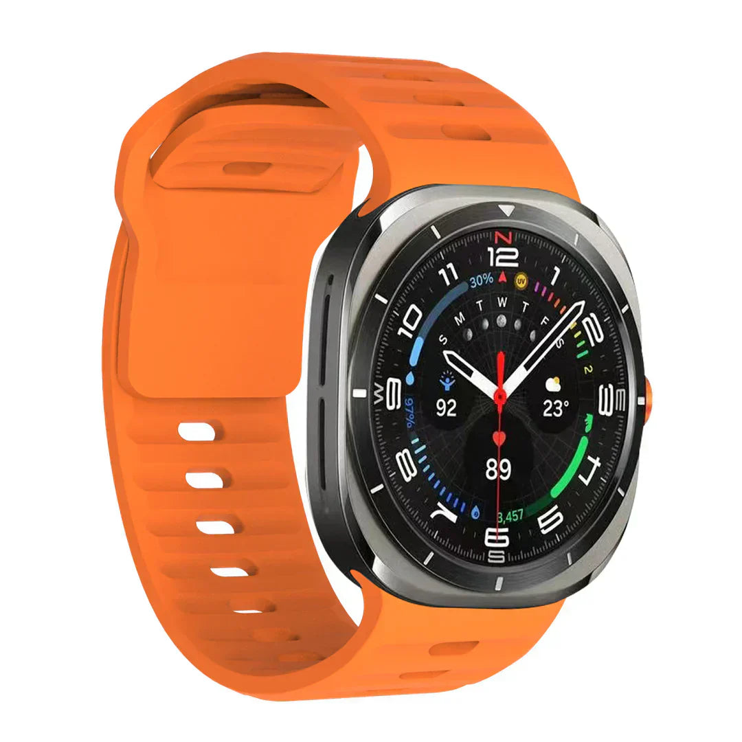 רצועת סיליקון ל-Galaxy Watch Ultra, רצועת Kirrea דקה עם אבזם מסמרים