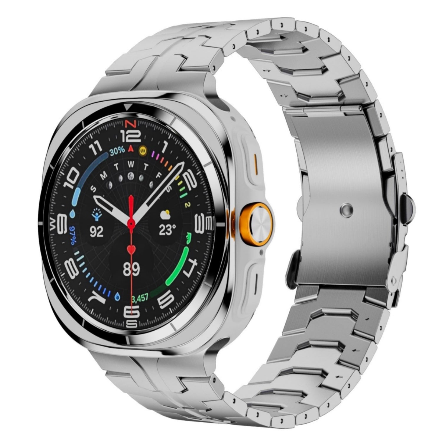 Titán óraszíj Samsung Watch 7 Ultra-hoz, Averon összecsukható csattal