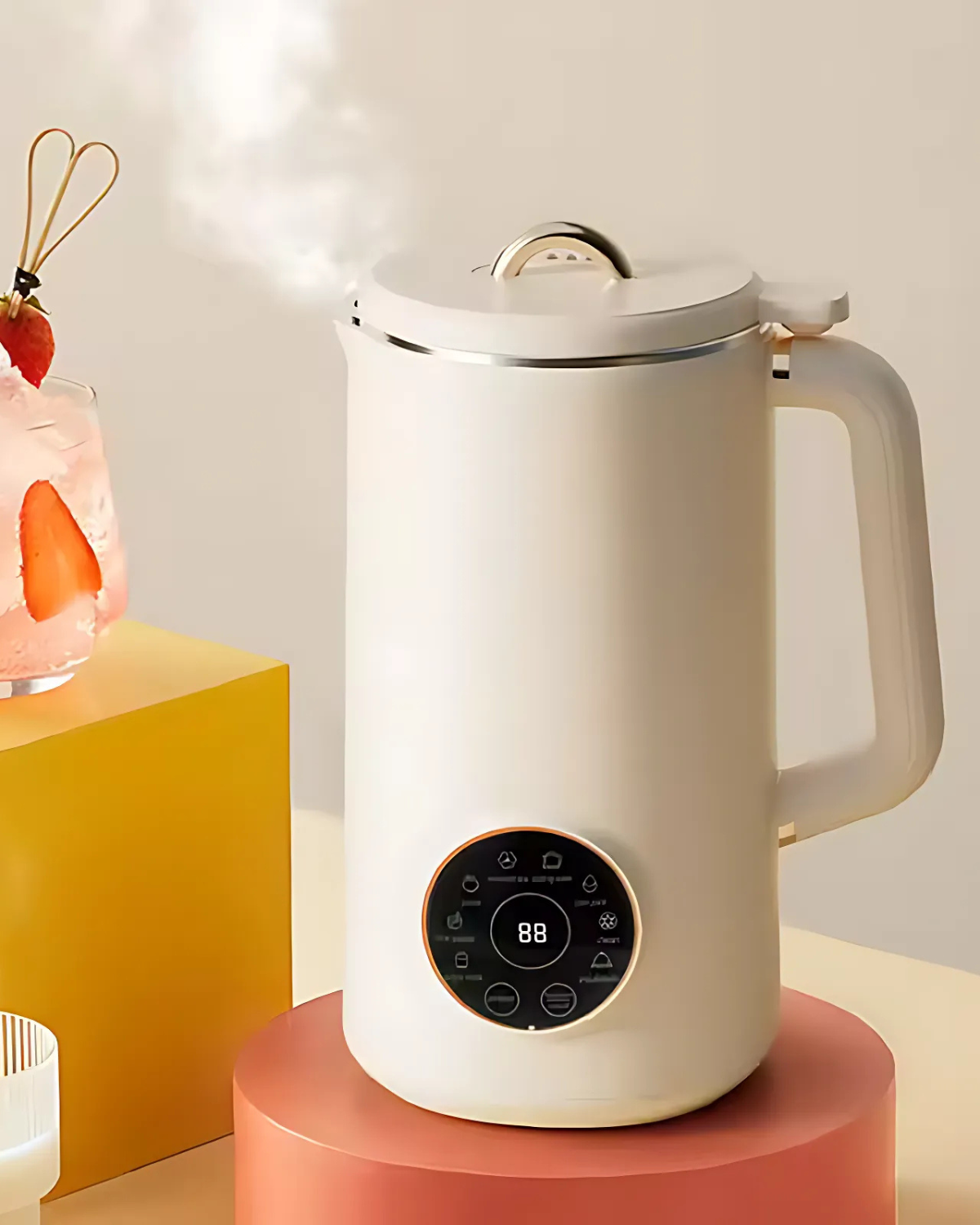 Pöytätasolle tarkoitettu kasvijuomakone digitaalisella kosketusnäytöllä, BPA-vapaa rakenne