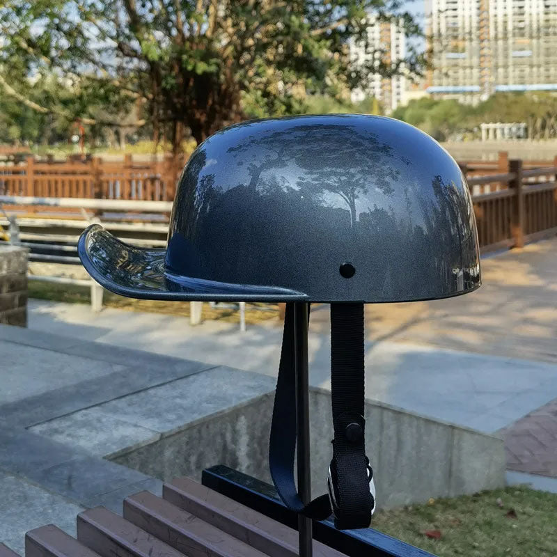 Capacete de mota RoverGuard com design de boné de basebol, certificado pelo DOT