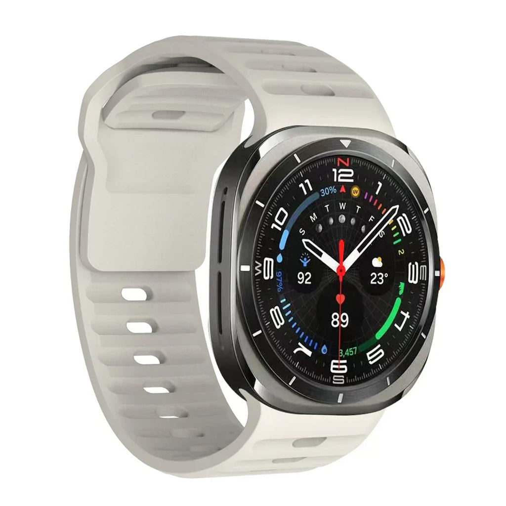 רצועת סיליקון ל-Galaxy Watch Ultra, רצועת Kirrea דקה עם אבזם מסמרים