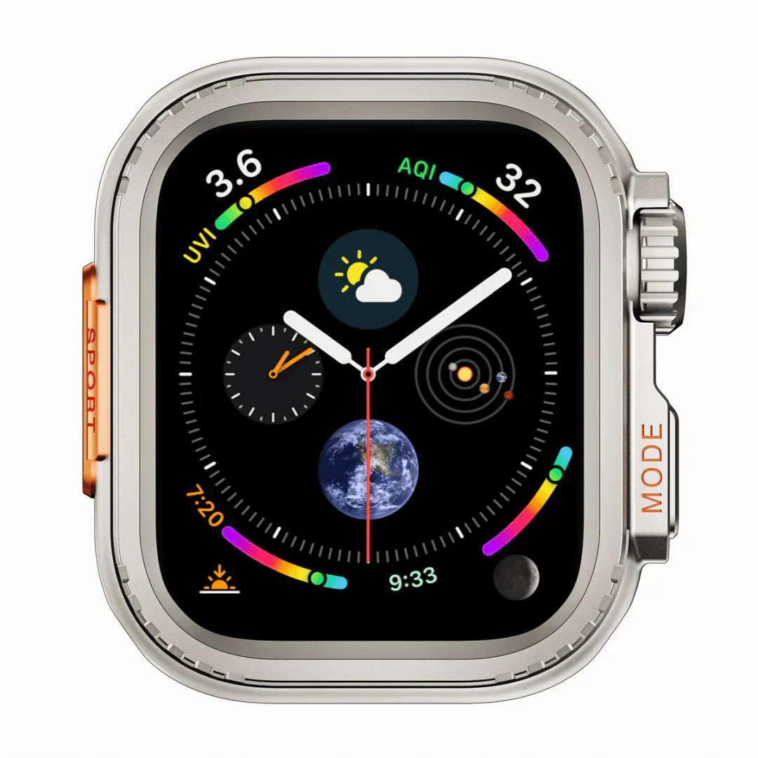 Apple Watch Case in Aluminum, AeroGuard Rugged Protective Shell