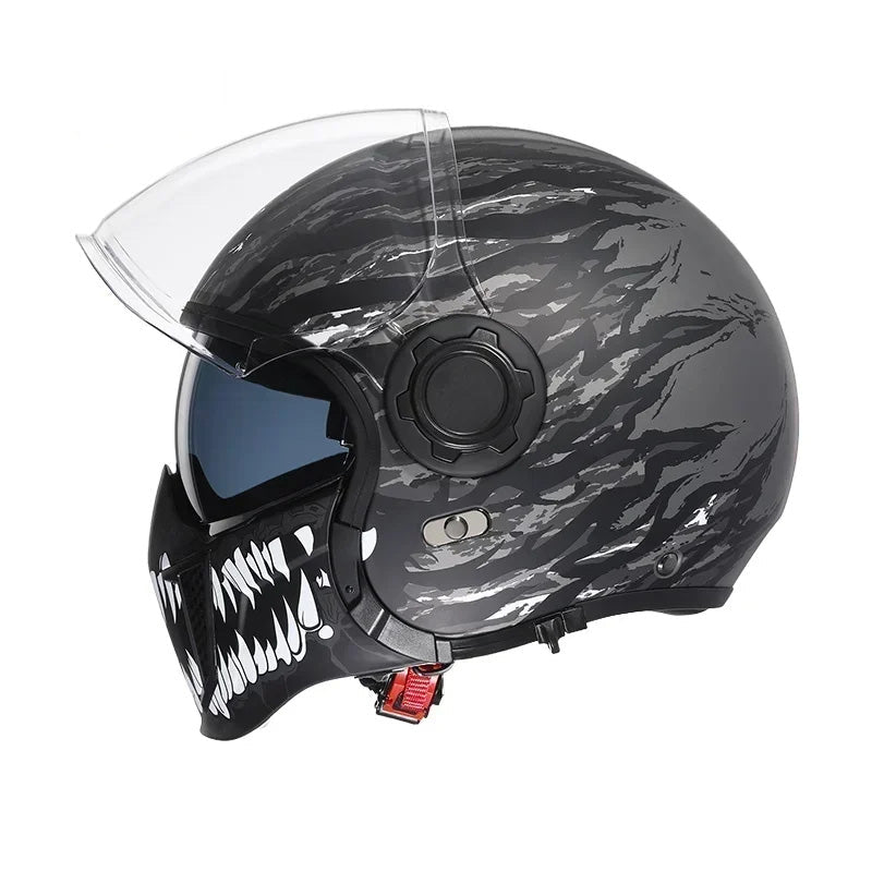 Modulární motocyklová přilba AstraGuard, dvojitý visor, certifikace ECE a DOT
