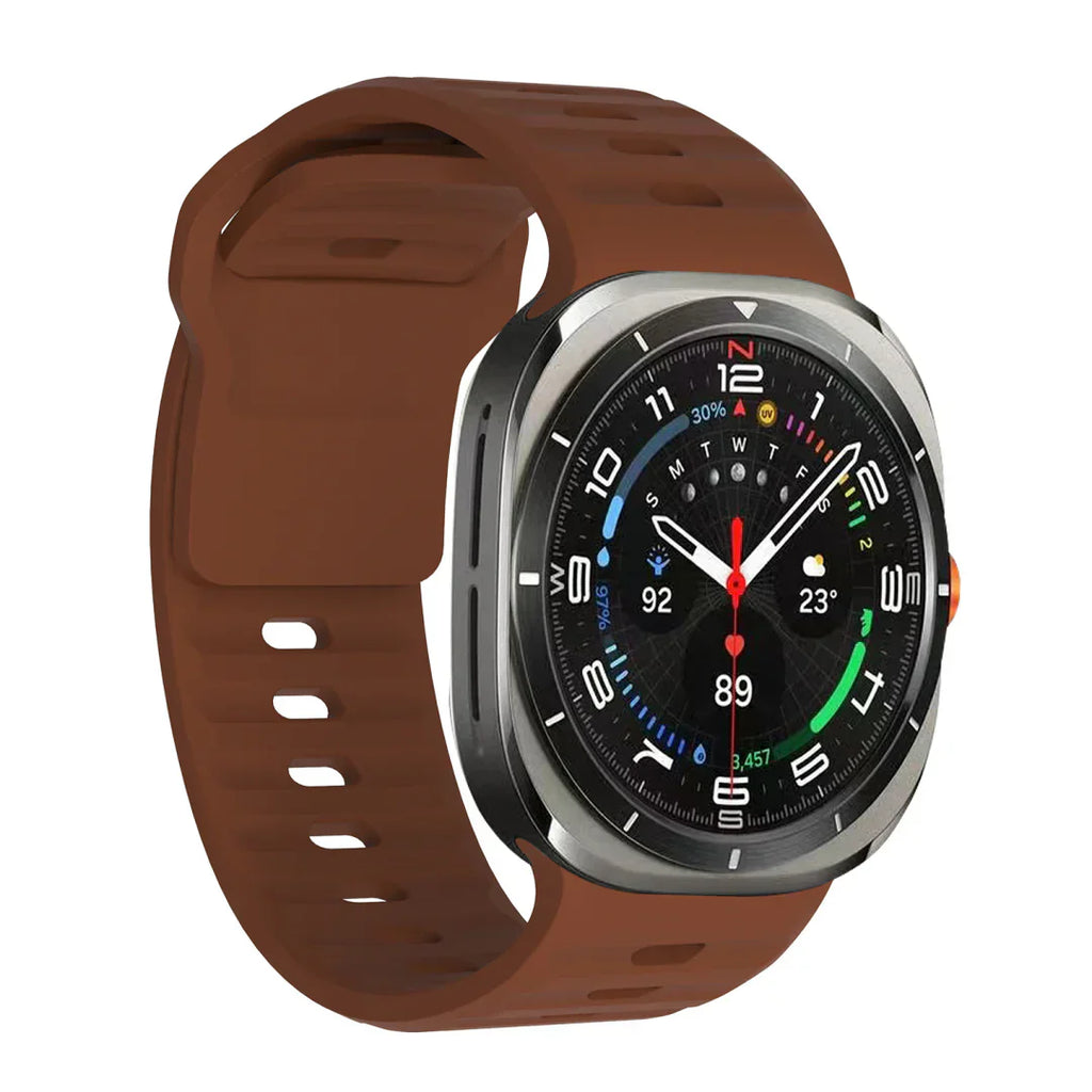 רצועת סיליקון ל-Galaxy Watch Ultra, רצועת Kirrea דקה עם אבזם מסמרים