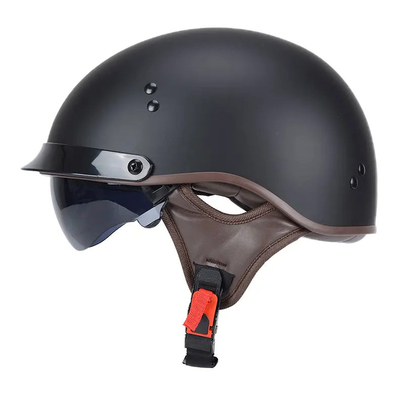 AeroShield Street Helmet With Flip-Down UV Visor, DOT-Approved ABS Shell