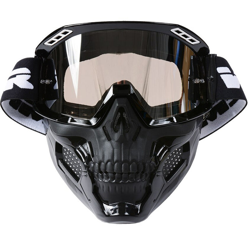 SpectraRider Motorcycle Goggles, Impact-Resistant PC Lens, Removable Mask