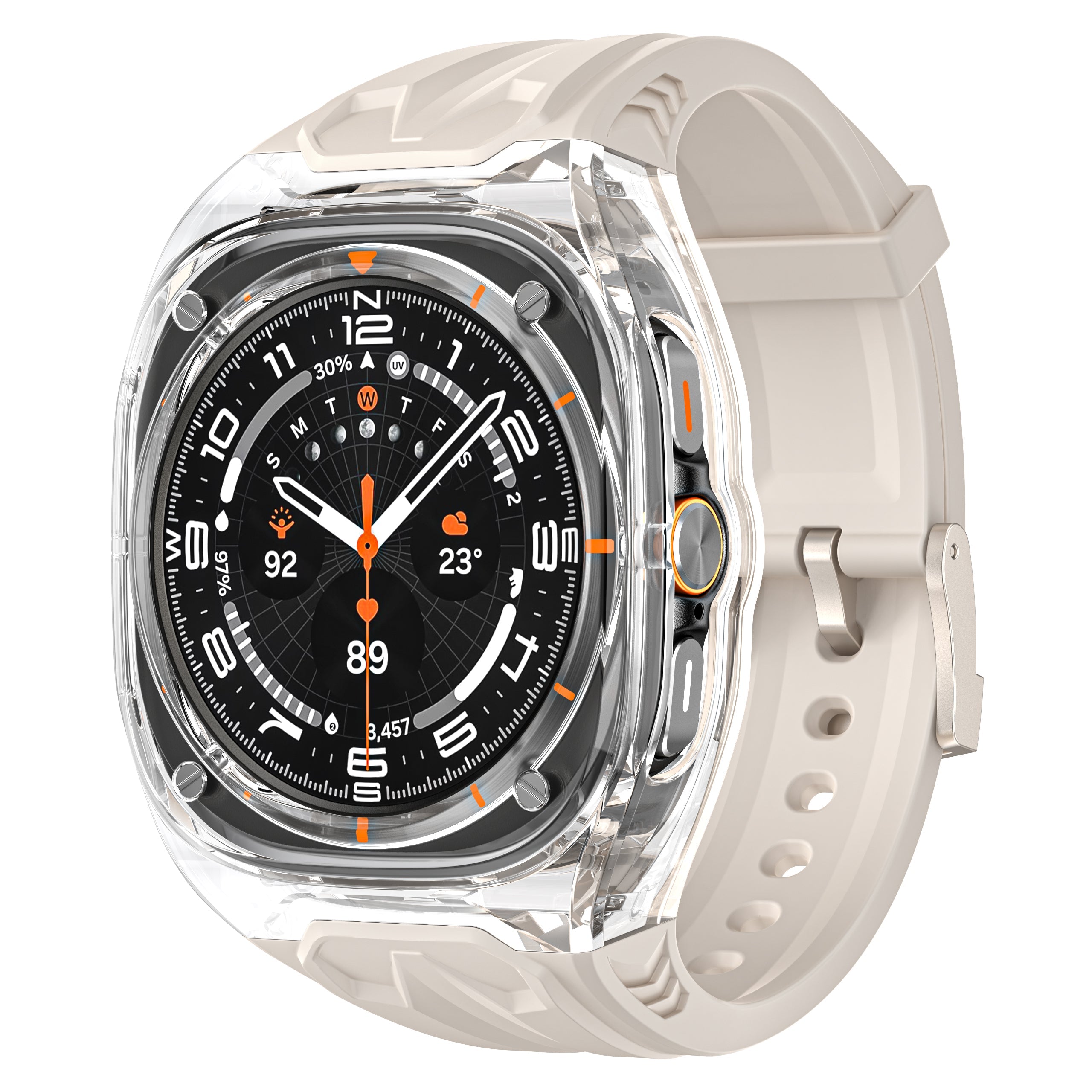Stoßfeste Hülle und Armband-Set für Samsung Watch 7 Ultra 47mm