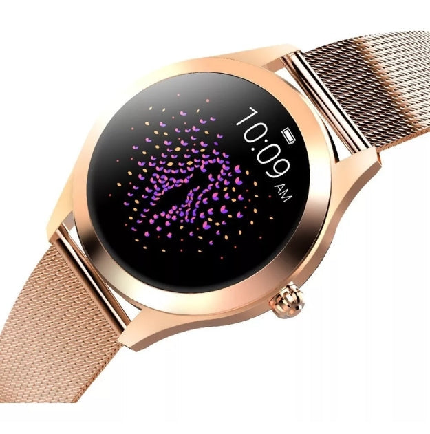 AstraNova Luxe Smartwatch For Women With Crystal Display And Health Tracking