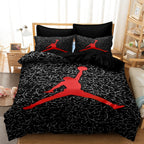 Sengetøjssæt med basketballprint til børn, blødt mikrofiber, fra enkeltseng til kingsize