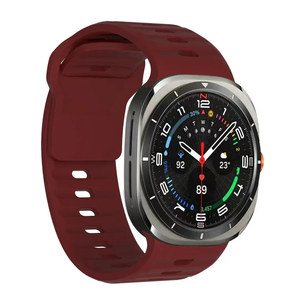 רצועת סיליקון ל-Galaxy Watch Ultra, רצועת Kirrea דקה עם אבזם מסמרים