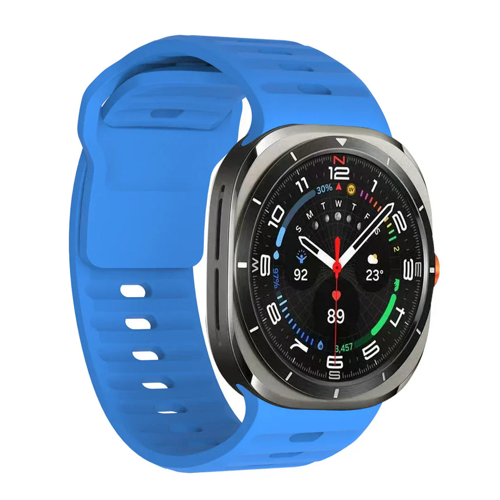 רצועת סיליקון ל-Galaxy Watch Ultra, רצועת Kirrea דקה עם אבזם מסמרים