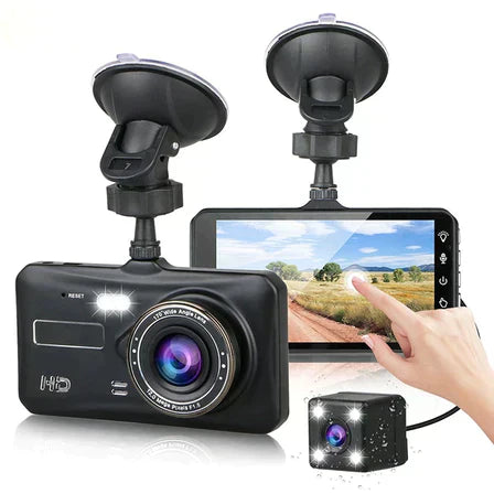 Kojelautakamera kahdella etu- ja takakameralla, 1080P ja 4 tuuman LCD-näyttö