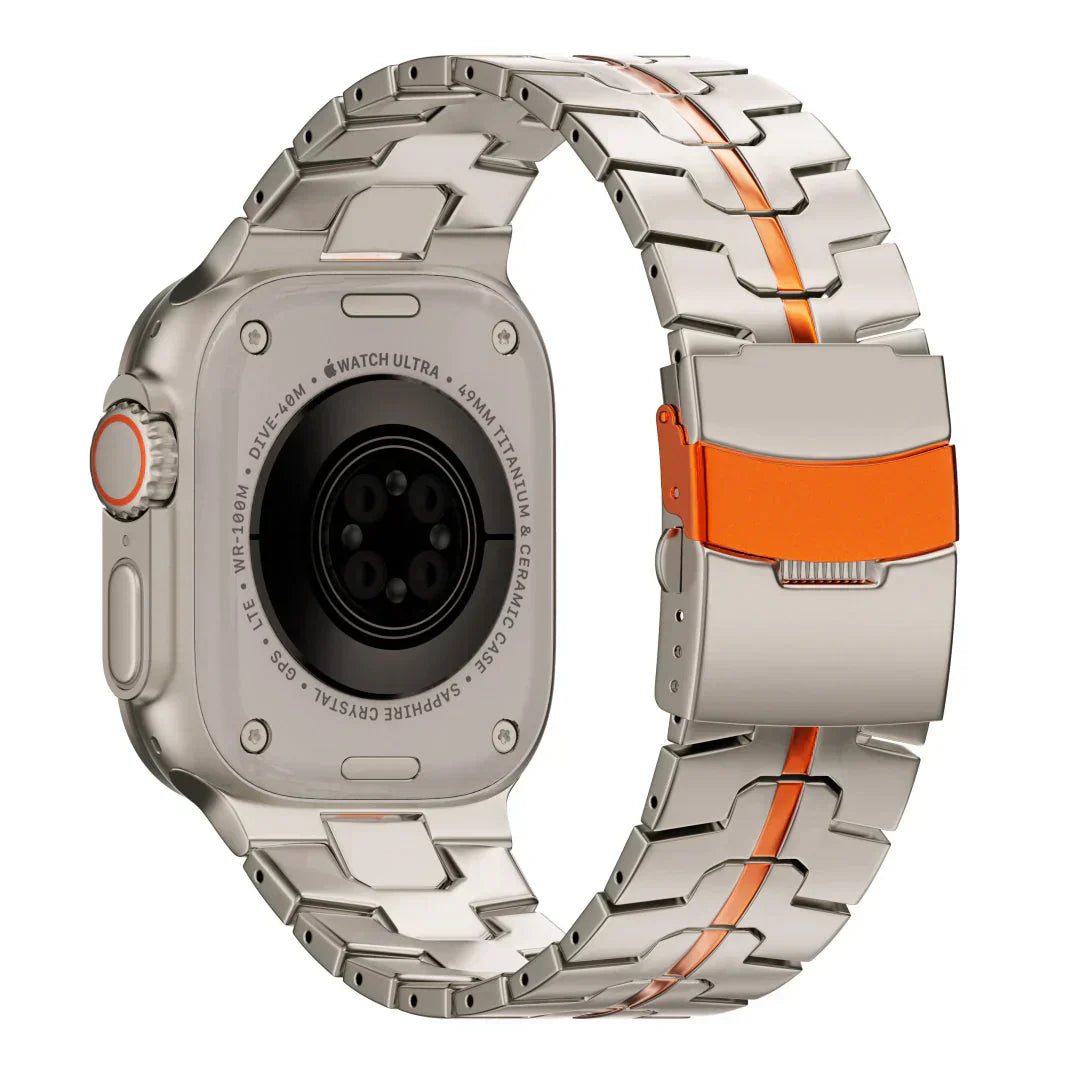 Titanový řemínek Apple Watch, Aurex titan třídy 2, lehký 62 g