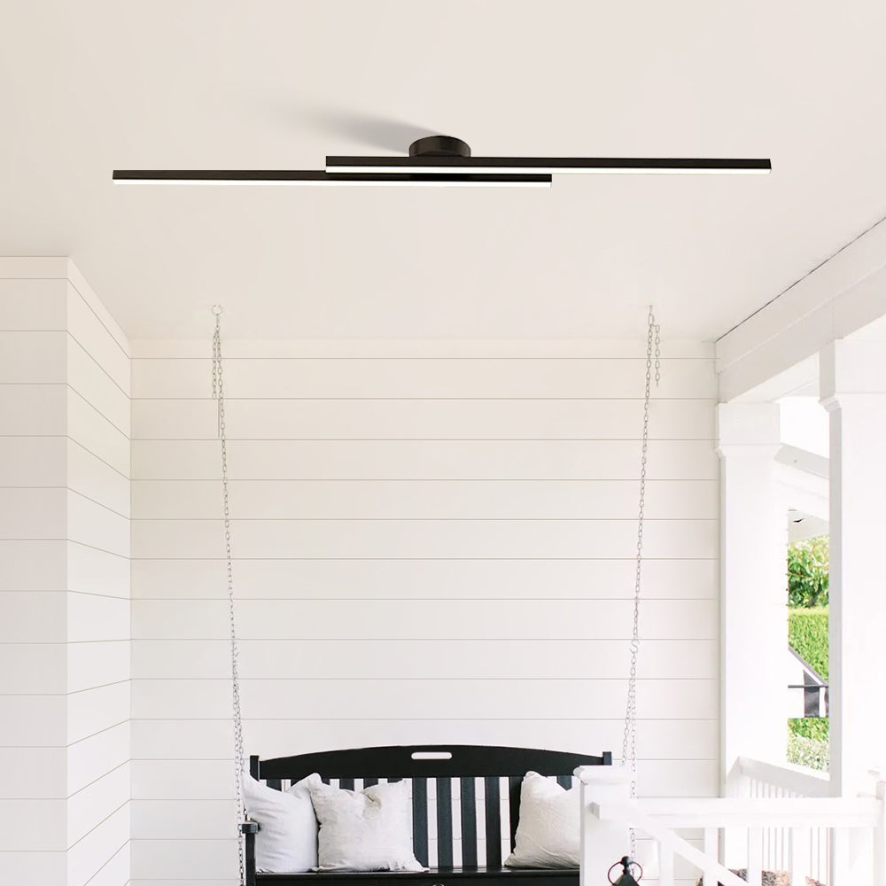 Plafoniera LED ultrasottile semipiatta in alluminio, LumenVale